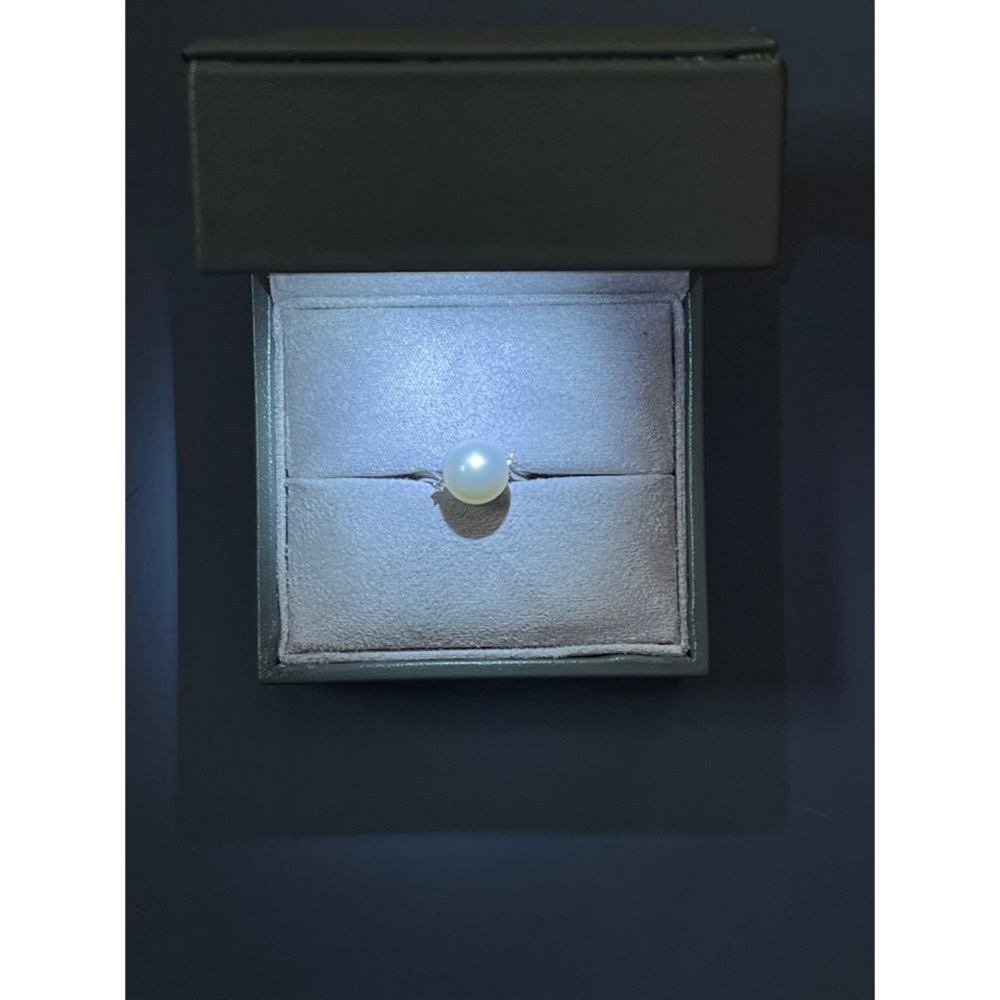 Angara Freshwater Pearl and Diamond Bypass Ring